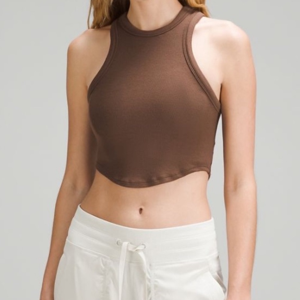 Lululemon Hold Tight Crop Top NWT Brown 10